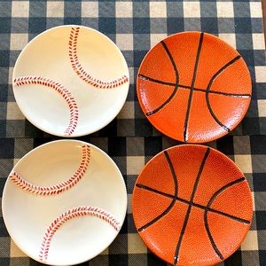 Pottery Barn Sports Plate Set